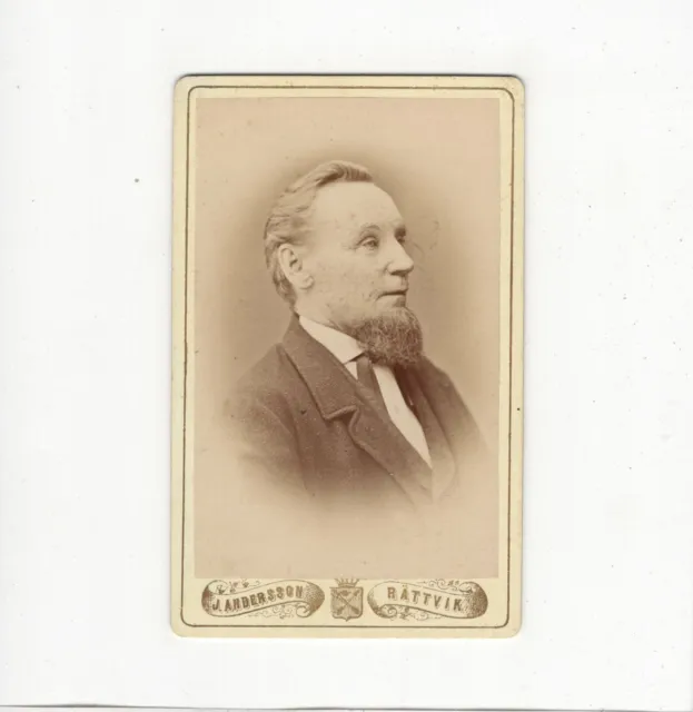 J. Andersson CDV Foto Herrenportrait - Rättvik 1870er