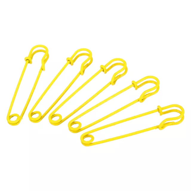 SAFETY PINS 2.95 Inch Large Metal Sewing Pins Yellow 15Pcs $11.52 ...