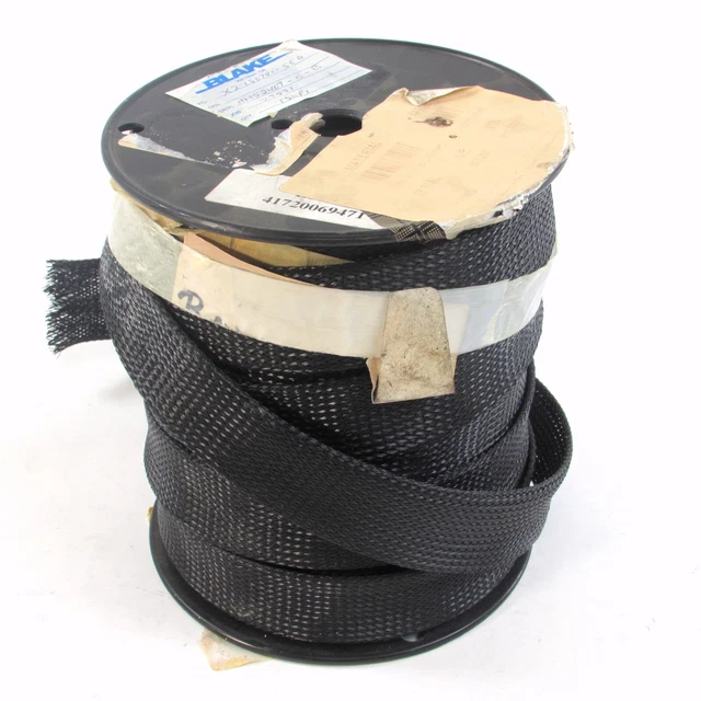 150 FEET Blake Wire HMS2407-5-B 1-1/2 Inch Black Expandable Braided Sleeve Loom