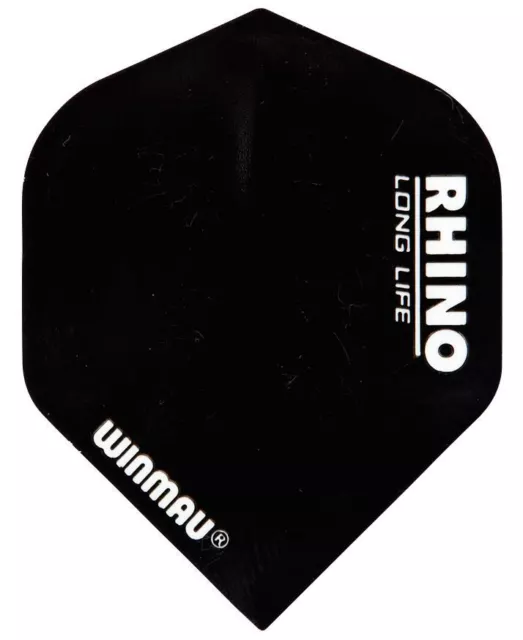 Winmau Rhino Extra Gros Dartflights Standard Noir 3er Set