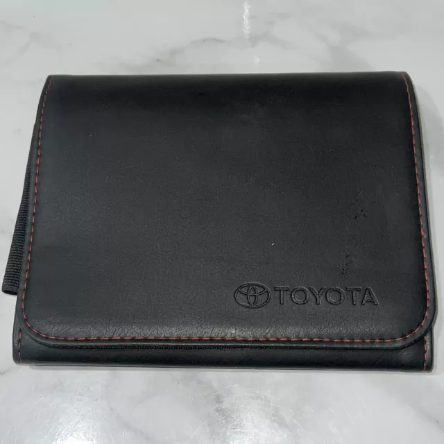 Toyota Leather Case For OWNERS Manual Operators User Guide See Pictures For Con