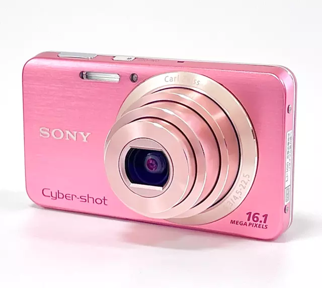 [Mint] SONY Cyber Shot DSC-W630 Digital Camera 16.1MP Pink 5x zoom w/ 4GB Japan