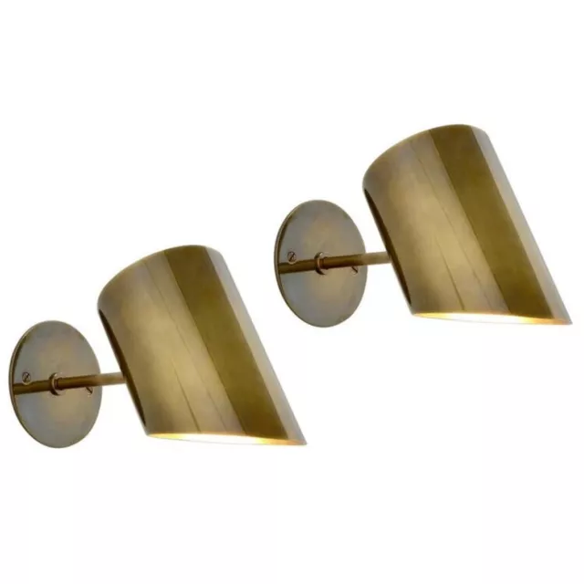 Mid Century Italian Style Wall Sconce Modern Brass Apparatus Lighting