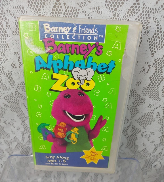 BARNEY ALPHABET ZOO VHS Video Tape Musical Kids Purple Dinosaur Stop ...