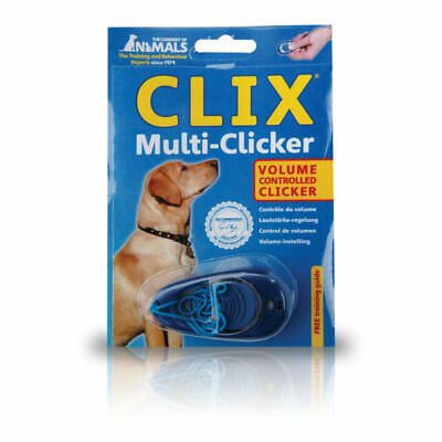 Gran NUEVO CLIX Multi-Clicker, CLICKER CONTROLADO POR VOLUMEN, Por Compañía de Animales.