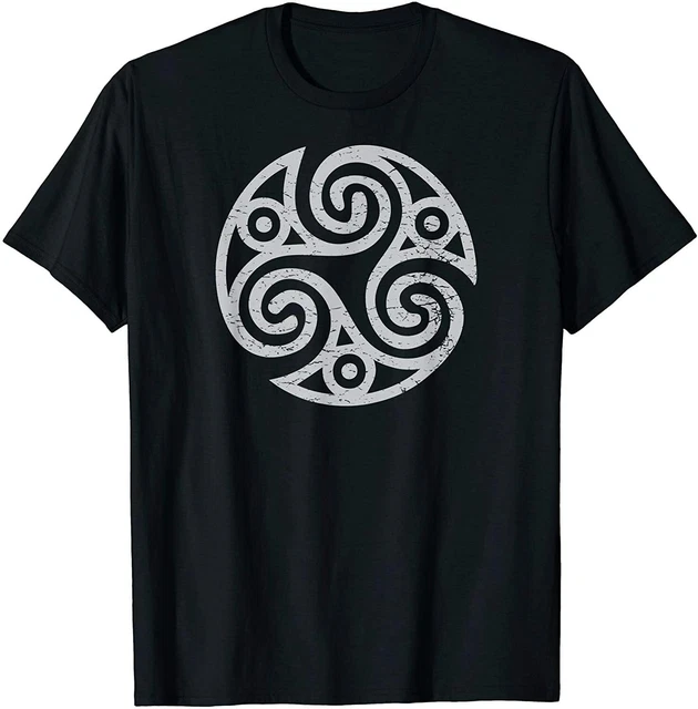 NEW LIMITED Celtic Triple Spiral Of Life Triskelion Triskele T-Shirt