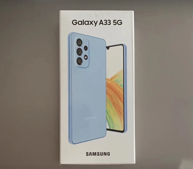Samsung Galaxy A33 5G SM-A336B/DSN - 128Go - Bleu (Déverrouillé) (Double SIM)