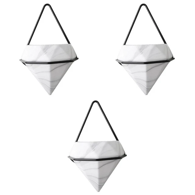 3x Hängen Wand Blumentopf Air Fern Halter Geometrische Wand Blumentöpfe