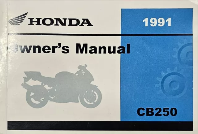 Honda 1991 Cb250 Owner's Manual 31Kbg600 Nighthawk 250