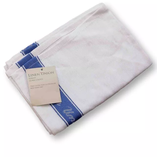 2pc Linen Bar Glass Cloth Tea Dish Towel Clothes Dry Cleaning Kitchen Restaurant