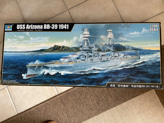 Trumpeter Arizona TRUMPETER AMERICAN USS Arizona BB-39 1941 1/200 scale + UPDATE SET EUR ...