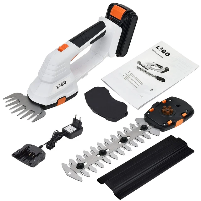 Taille-haie & Cisaille 2-en-1 Sans Fil Rocky&Chao 24V – Lames SK5, 2 Batteries Incluses