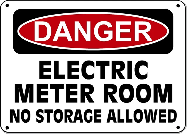 Panneaux De Danger OSHA équipement Haute Tension - Lot De 5 Ou 10 - Métal/décalcomanie - Neuf