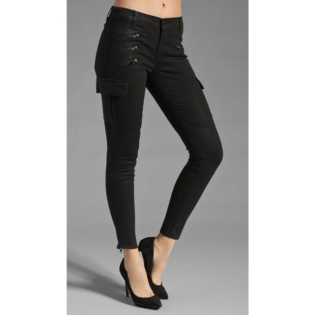 J brand deals black coated jeans