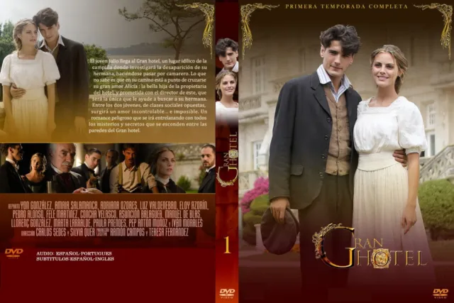 SERIE ESPAÑA, "GRAN HOTEL",1ra,2da,3ra IN 3 BOXES, 16 DVD, 66 CAPITULOS, 2011-13