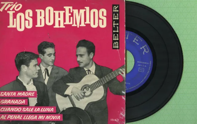 TRIO LOS BOHEMIOS / Santa Madre / BELTER 50.814 Pressing Spain 1963 EP G