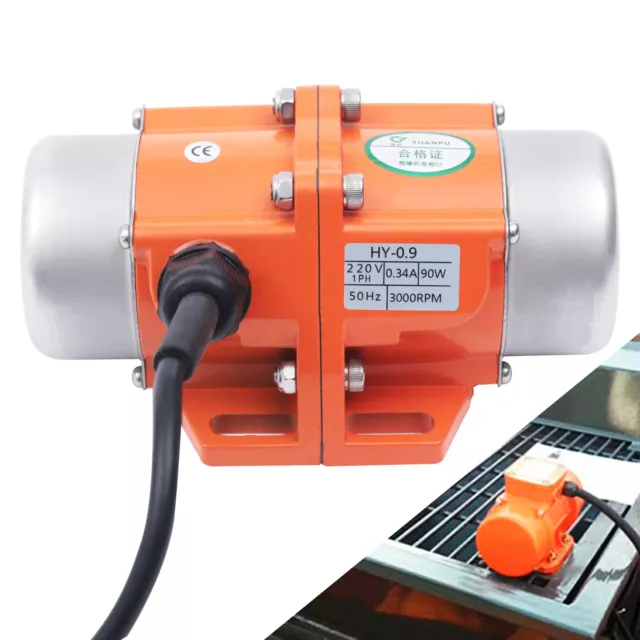 220V AC Concrete Vibrating Motor Asynchronous Single Phase Vibrator 90W  3000RPM