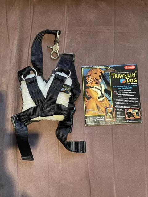Travellin’ Dog Safety Harness For Use In Car. Secure Small Dogs.