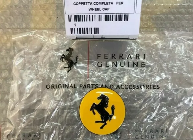 Ferrari 348,355, 360,430, 458,599, 612, Centro Cerchio Tappo Ruota, Hub Stemma,