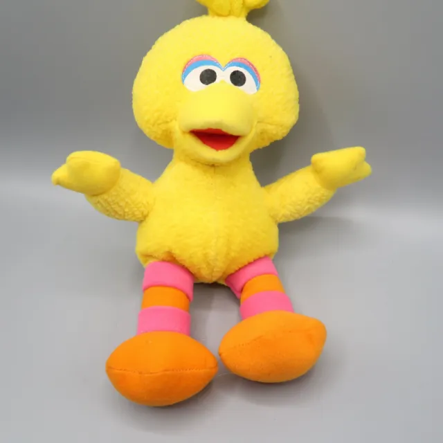 Fisher Price Mattel Sesame Street Big Bird Yellow 10" Plush Toy 2000 Vintage