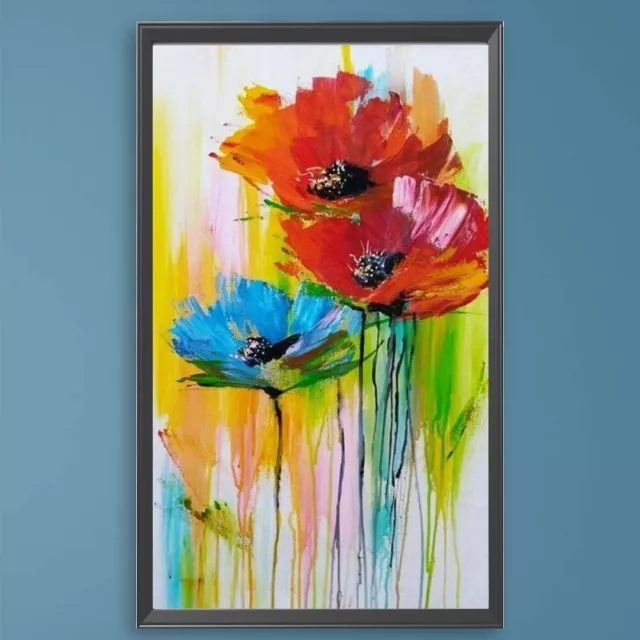 Paint By Numbers Kit DIY Abstract Flower Oil Art Picture Craft Home Decor30x50cm