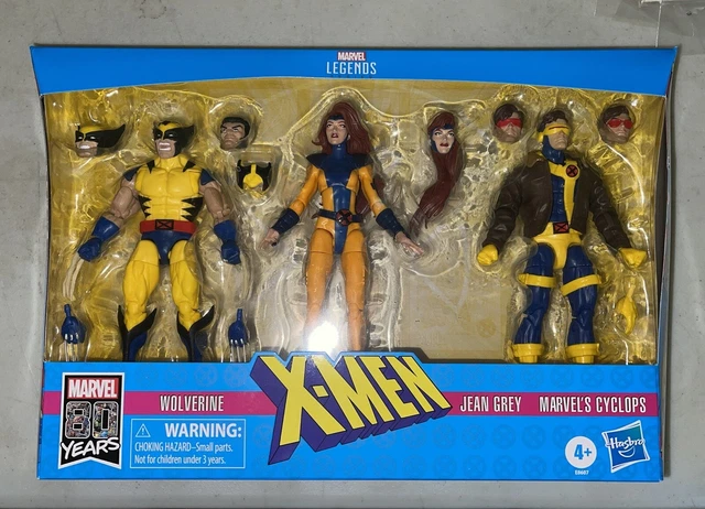 MARVEL LEGENDS X-MEN Love Triangle 3-Pack Wolverine Cyclops Jean Grey ...
