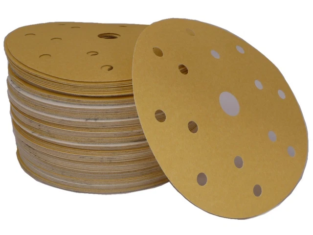 AERZETIX - C77120 - Set di 5 dischi abrasivi auto-aggrappante 125mm - tipo di grano P280 - colore verde - granulometria rettifica sbavatura levigatura