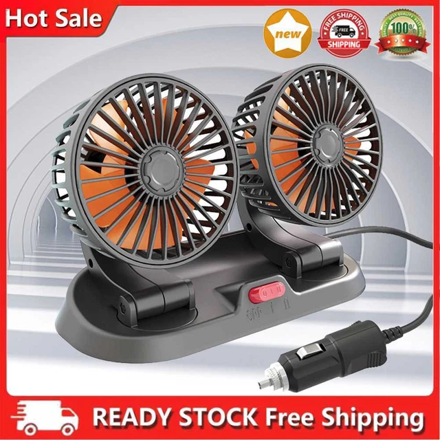 5/12/24V AIR CIRCULATOR Fan 2 Speed Mini Cooling Fan for Car Truck SUV ...