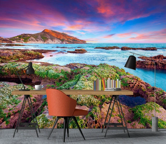 3D BLUE FEATHER ZHUA14296 Wallpaper Wall Murals Removable Self-adhesive