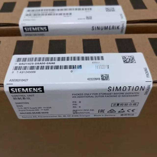 New Siemens 6AU1 425-0AA00-0AA0 6AU1425-0AA00-0AA0 SIMOTION DRIVE-BASED CONTROL