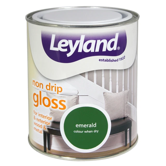 LEYLAND EMERALD GREEN Gloss Paint Interior & Exterior Wood & Metal