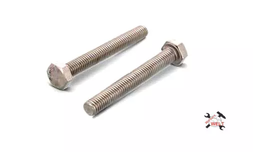 4 Pieza M6 Tuercas Hexagonales din 933 Acero Inox. V2A Largos De 12mm Hasta 50mm