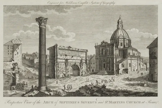 Septimius Severus-Bogen, Rom,  1778, KSt. Klassizismus Unbekannt (18.Jhd)