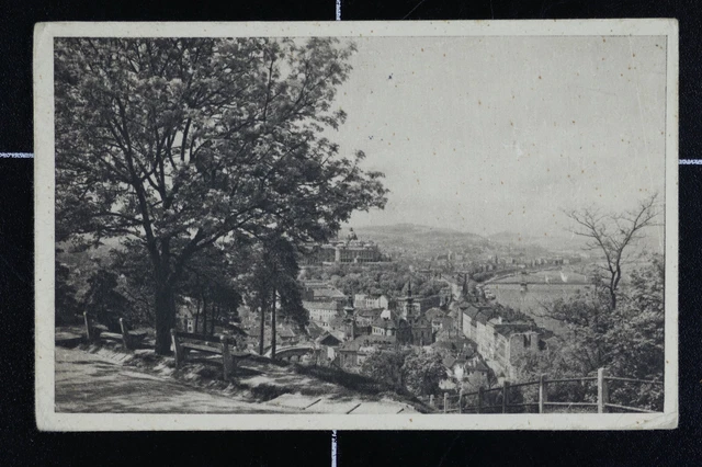 AK Budapest 1941 gelaufen Lazarettstempel Karadjordje Gellert-Berg Feldpost?