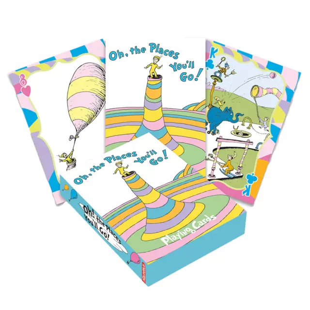 Officially Licensed Aquarius Oh the Places Youll Go Playing Card Game Ages 6+