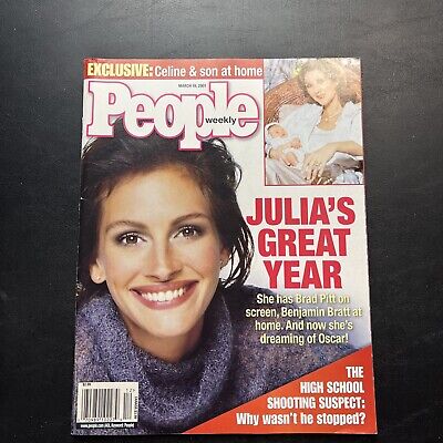 People Magazine March 19, 2001 - Julia’s Great Year - Brad Pitt