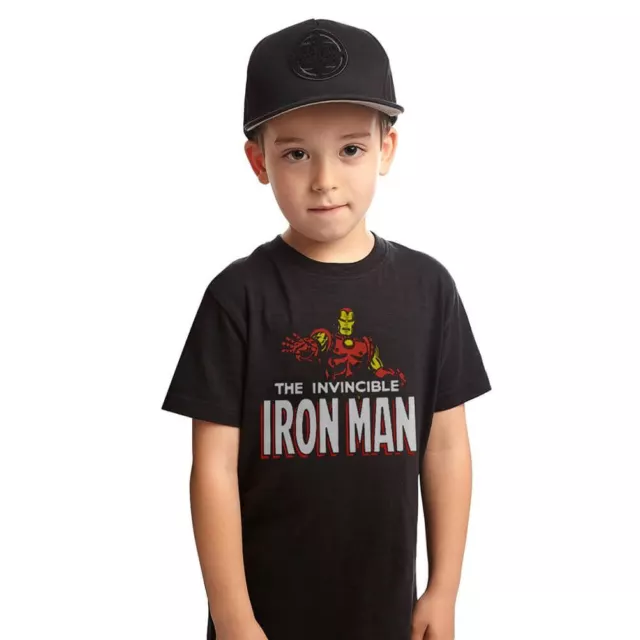 Children's Marvel The Invincible Iron Man Black T-Shirt 2