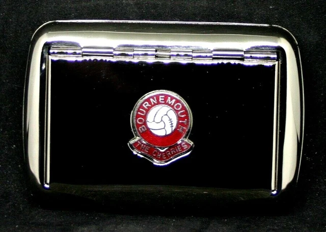 TOBACCO TIN METAL Cigarette Paper Holder Bournemouth The Cherries Football  Club £4.04