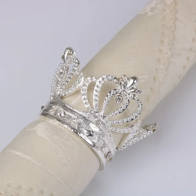Decoración de boda decorativo soporte para servilletas anillo para servilletas de metal
