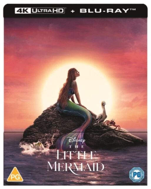 DISNEYS THE LITTLE Mermaid (Live Action 2023) (Steelbook) Bluray NEW