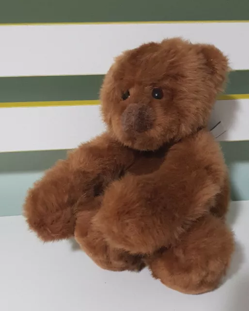 Gund Teddy Bear Schatzi 15021 Plush Stuffed Animal 6" 15CM TALL! DARK BROWN TOY!