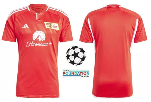 Trikot Adidas Union Berlin 2023-2024 Home I Heim Eisern Champions League Badge