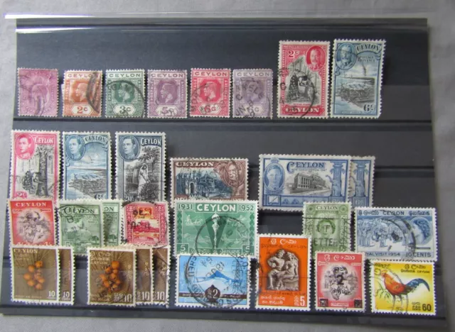 CEYLON x 30 Stamps 1903 - 1964