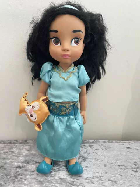 16" DISNEY ANIMATORS COLLECTION DOLL aladdin PRINCESS JASMINE & RAJAR