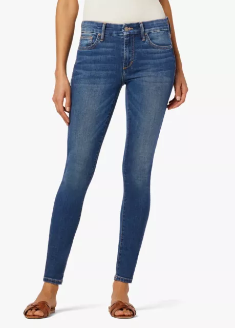 Joe's Jeans Skinny Denim Stretch Blue Mid Rise Ankle Women's Sz 28 Retail $168