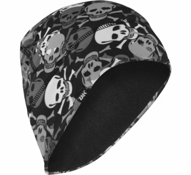 Zan Headgear Adult SportFlex Fleece-Lined Helmet Liner & Beanie All Over Skull