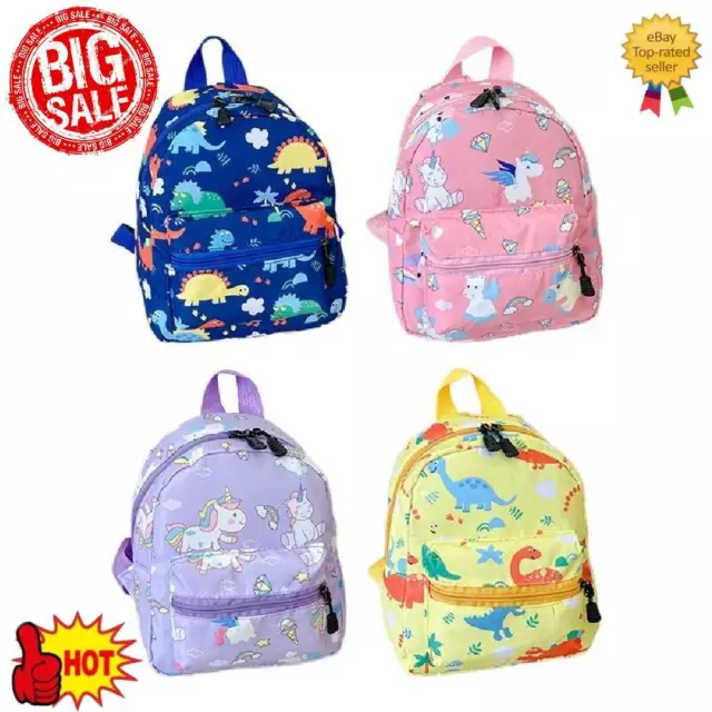 Boys Girls Kids Backpack Junior Toddlers Character Rucksack School Lunch Bag New