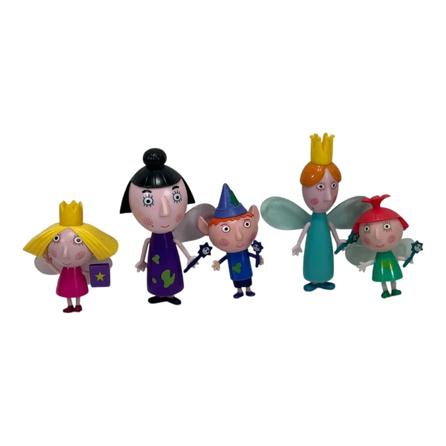 Set 7 Figure Ben & Holly - Personaggi Del Piccolo Regno Con Basi Staccabili - Giocattoli Per Bambini 3+ Anni