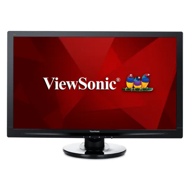 ViewSonic VS15453 VA2446M-LED 24" HD 1080p LED Monitor w/Power Cord LOT OF 2