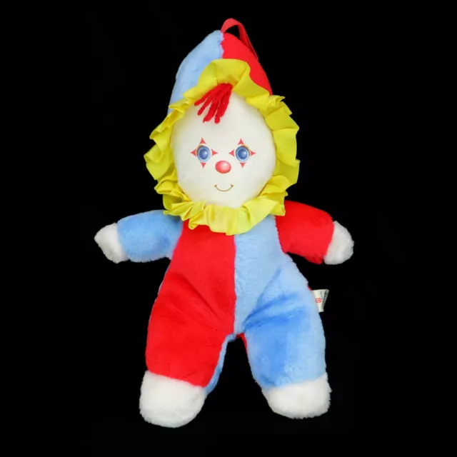 Vintage 1982 American Greetings Amtoy Baby Softtouch Mime Clown Plush Chime Doll